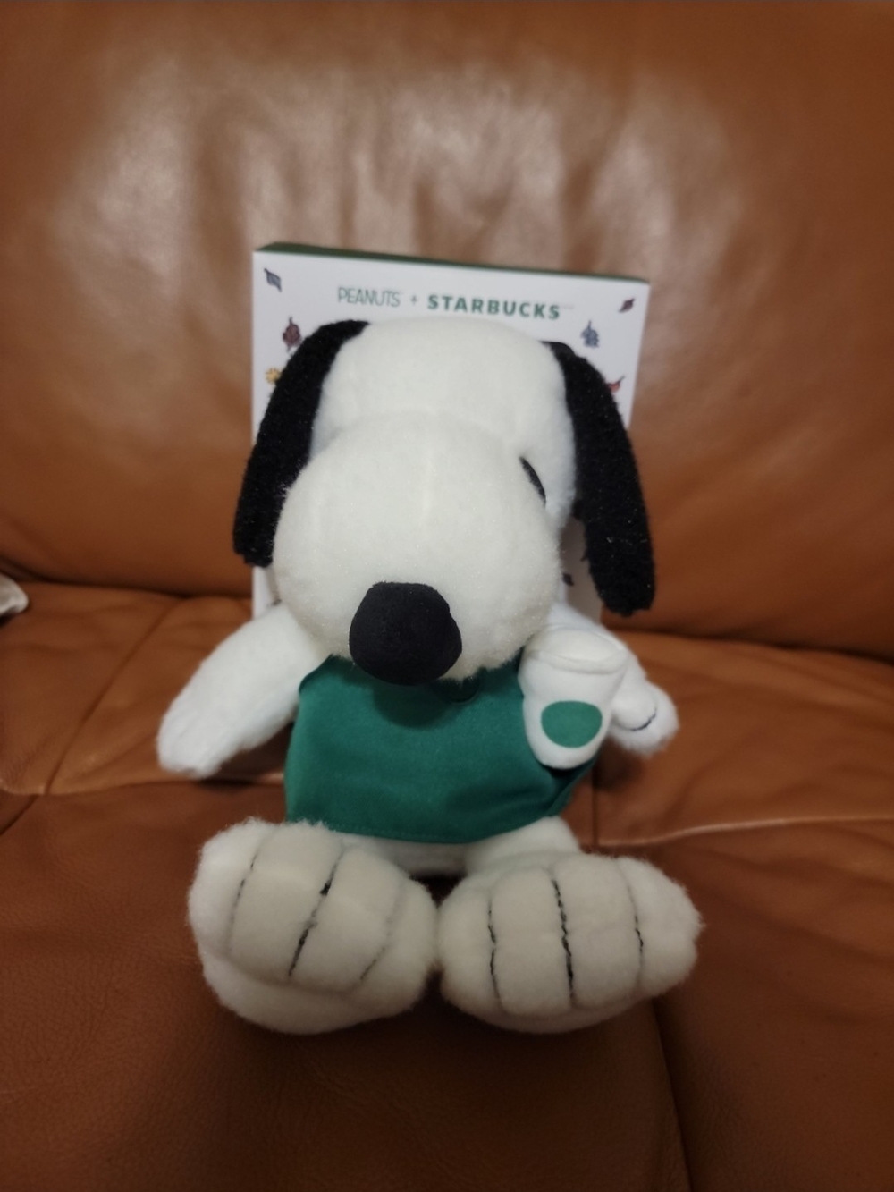 Starbucks x Peanuts Snoopy Plush Dog in Green Apron
